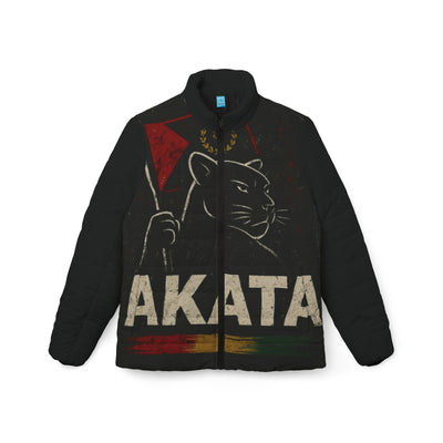 Akata Army Puffer Jacket – Bold FBA Statement Piece, Premium Warmth, Cultural Power - The Garden and the Sea