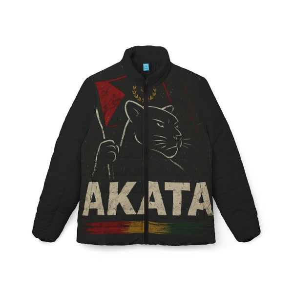 Akata Army Puffer Jacket – Bold FBA Statement Piece, Premium Warmth, Cultural Power - The Garden and the Sea