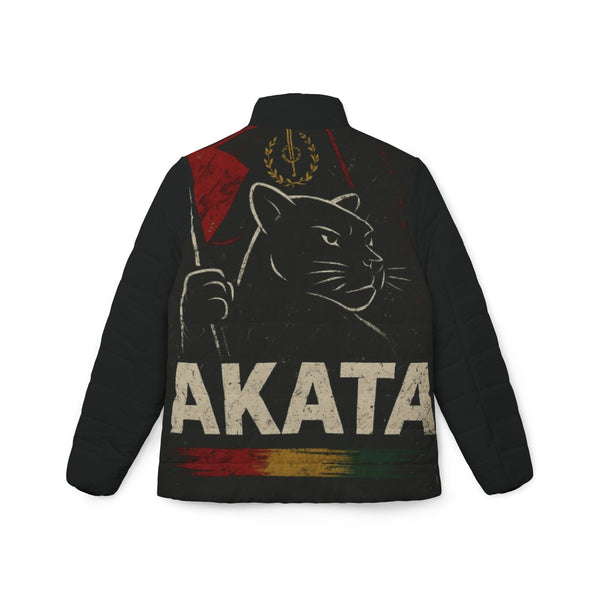 Akata Army Puffer Jacket – Bold FBA Statement Piece, Premium Warmth, Cultural Power - The Garden and the Sea