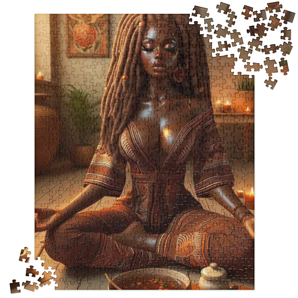 Osunremi | Melanin Jigsaw Puzzle | The Garden and the Sea